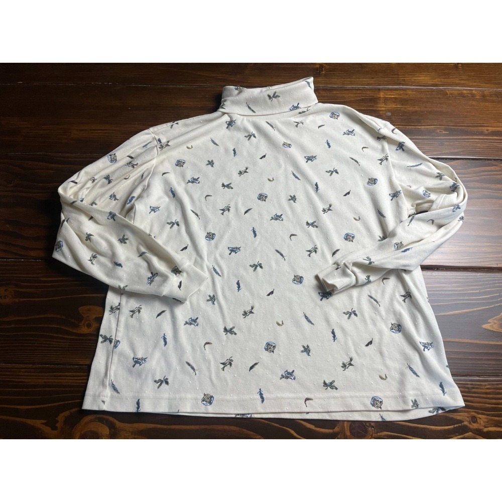 Northern Sweater, Men's Size Large, White Blue Tan,  Pullover,  RN#69778